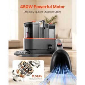 Carpet Cleaner Machine, 50.72 oz Clean Water Tank & 27.05 oz Dirty Water Tank, P
